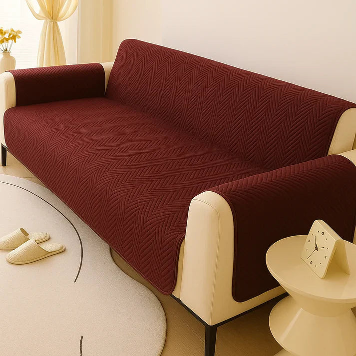 MAT ULTRASONIC SUPER SOFT SOFA COVER ( MAHRON COLOR )