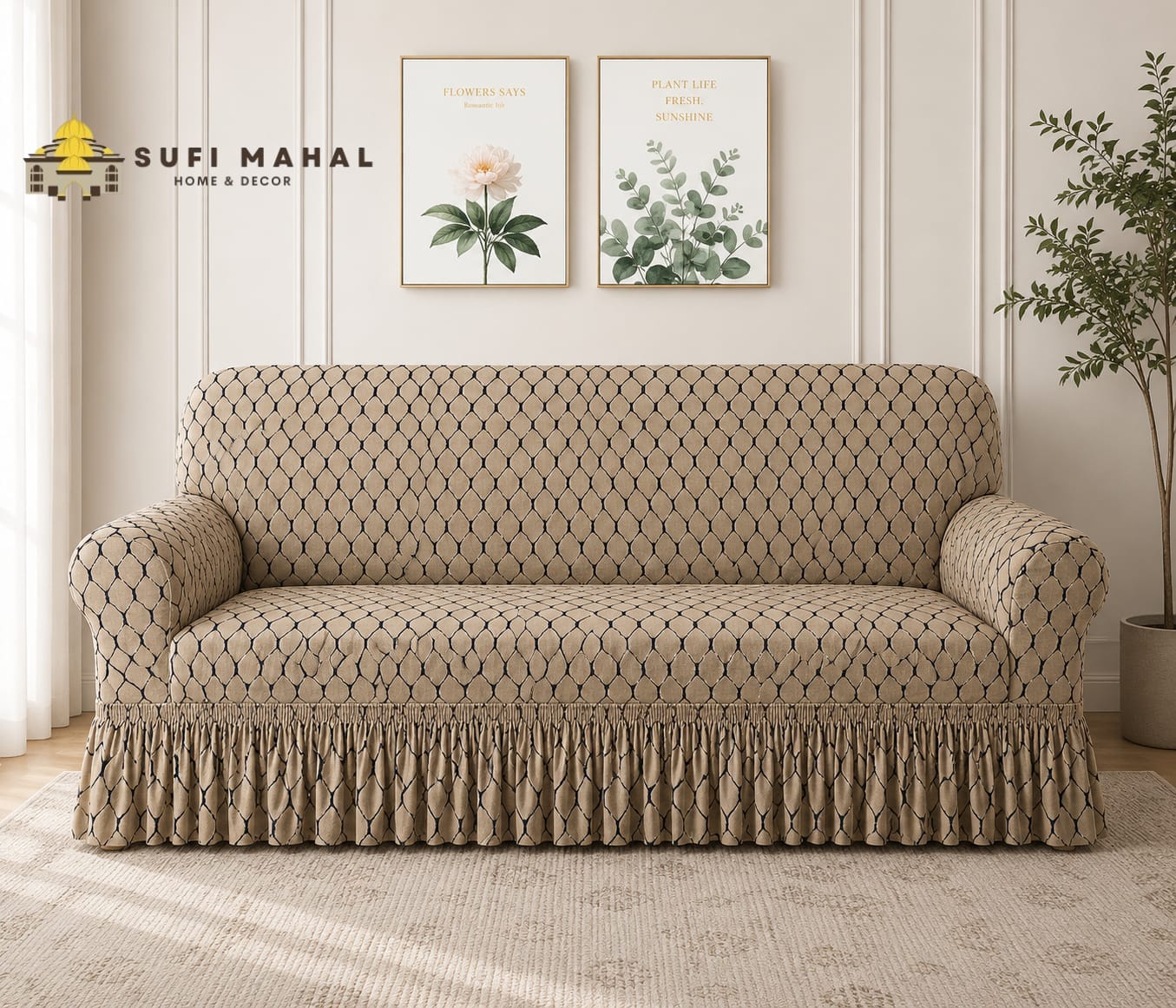 New Prient Butterfly Fabric Sofa Cover-Mouse