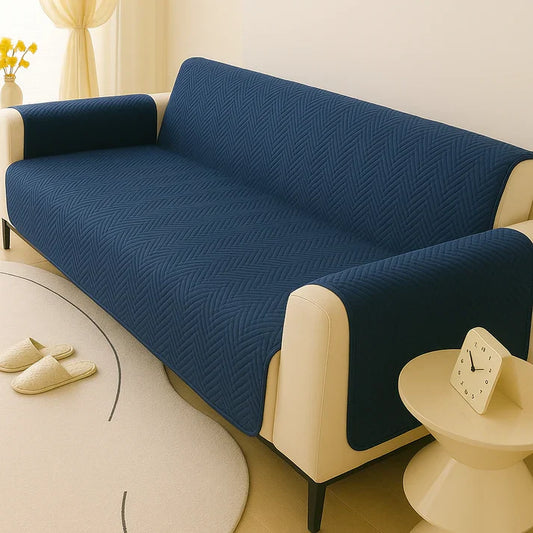 MAT ULTRASONIC SUPER SOFT SOFA COVER   ( BLUE COLOR )