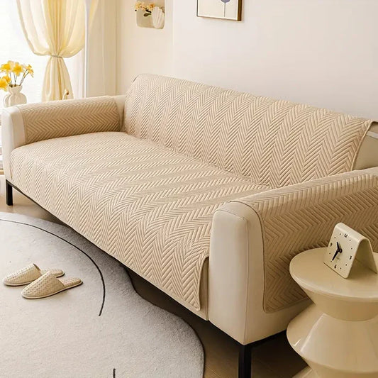 MAT ULTRASONIC SUPER SOFT SOFA COVER   ( GOLDEN COLOR )